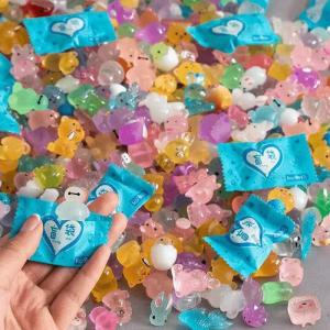 20 Cái/bộ Ngẫu Nhiên Hoạt Hình Phát Sáng Trong Bóng Tối Mini Mô Hình Động Vật Sưu Tập Các Bức Tượng Nhỏ Nhựa Để Bàn Đồ Chơi Quà Tặng Túi Mù Cho 14 + Năm