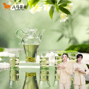 BAMA TEA | Borosilicate Glass Tea Set 1 Pot 4 Cups