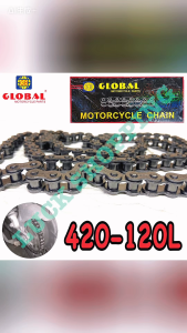 GLOBAL Motorcycle Heavy Duty Chain Universal 420-120L Roller Chains