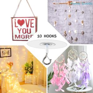 Strong Adhesive Hooks For Walls Ceilings Lanterns Planters Hanging Solution Removable Plant Hanger Hooks