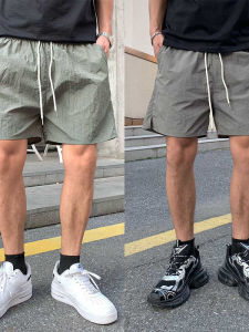 Quần Short Nam Mùa Hè Mỏng Nhanh Khô Màu Trơn Thời Trang Trẻ Trung Quần Dài Đến Giữa Bắp Chân Thoáng Khí Cạp Chun