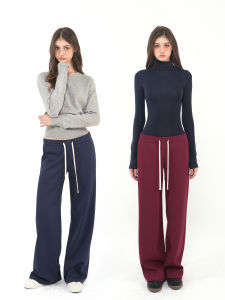 Low Rise Contrasting Drawstring Sweatpants