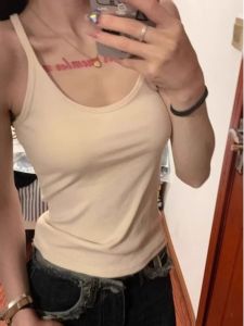 Cotton Strapless Vest Women Summer Pure Desire Inner Wear Beautiful Back Base No Pad Outerwear Sleeveless Top