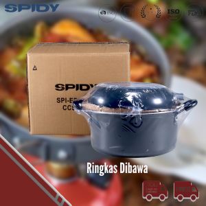 Spidy Wajan Granit Anti Gores Set 3pcs Camping Ceramic Cookware