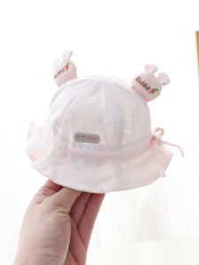 Baby Sun Hat Summer Spring Autumn Infant UV Protection Fishing Cap Toddler Kids New Style Girls Cotton Fresh Style Casual round Top Short Brim