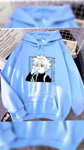 Sweater Hoodie ANIME KILLUA Wanita Size M L XL XXL - Bisa Bayar Ditempat COD - Varian Warna dan Ukuran Tersedia