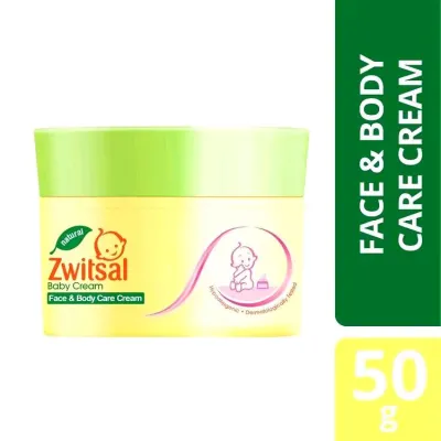 Zwitsal Baby Face & Body Care Cream 50g Bayi - Krim wajah dan tubuh alami untuk bayi - 50 gram