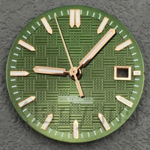 Mặt Đồng Hồ Kiểu Engineer 31mm Với Kim Dạ Quang Màu Xanh Lá Phụ Kiện Thay Thế Không Có Logo Dành Cho Máy NH35NH36 Vỏ Tròn