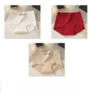 MiiOW | กางเกงชั้นในผ้าฝ้ายแท้สำหรับผู้หญิง MiiOW Pure Cotton Soft Breathable Extended Antibacterial Crotch Four Corners Solid Color Simple Large Size Small Flat Angle Shorts