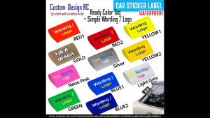 Car Trunk Door Label Exterior Decoration Label Motorcycle Waterproof Washing Sticker Label Tag Custom Design Customize