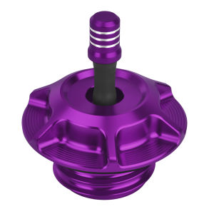 Mactions | Motorcycle Vented Gas Cap Oil Fuel Tank Cover Aluminum Universal For Harley All Female Threaded Gas Tanks Except Touring 23.5-25