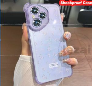 เคส14F OPPO Reno 14 Pro 5G 2025 OPPO Reno Reno14 14F Reno14Pro เคส5G ฝาหลัง TPU นิ่มกันกระแทกใสลายดอกไม้5G