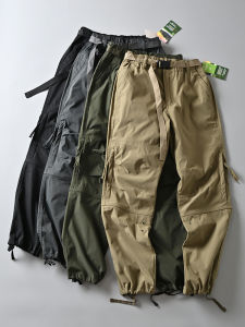 German Seiko Tough Mens Outdoor Men Waterproof Breathable Soft Pants Hiking Parka Straight-leg Tactical Pants Tide