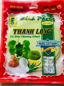 Bánh tráng sữa bến tre vị lá dứa thơm ngon mới lạ