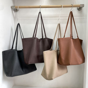 Obi สไตล์เกาหลี กระเป๋าสะพายไหล่ย้อนยุคความจุขนาดใหญ่ นุ่ม หนัง ลำลอง เรียบง่าย กระเป๋าเดินทางรักแร้กระเป๋าถือพักผ่อน