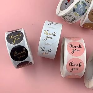 Sticker Label Makanan Thank You Tempelan Segel Roll Terimakasih Thanks Tidak Mudah Robek