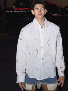 PAZHAOLANG | Oversized American Casual Embroidered Loose Versatile Sun-Protective Shirt