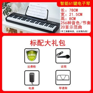 Electronic Keyboard Childrens Kindergarten Beginner Adult Professional Entry 61 Key Piano Portable Electric Steel Official Flagship Store
