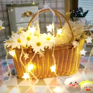 ไฟตกแต่ง LED ประดับดาว USB สำหรับห้องนอน พร้อมส่ง คริสต์ วันหยุด และกระพริบ