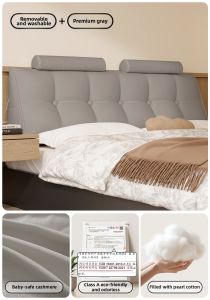 ZTION | A-Class Cashmere Bed Headrest Removable Cover Couch Backrest