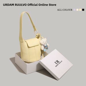 URCDN RDALVO | Unique Soft Leather Bucket Bag Summer New Style Handheld Shoulder Commuter