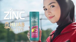 [Paket isi 2] ZINC Shampoo Hijab Active Perawatan Rambut Rontok Botol 170ml
