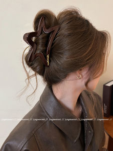 Kẹp Tóc Hình Sao Rỗng Cỡ Lớn Dành Cho Nữ Kẹp Tóc Đuôi Cá Kẹp Tóc Sau Đầu Phụ Kiện Tóc Thời Trang Kẹp Tóc Bằng Thép Không Gỉ