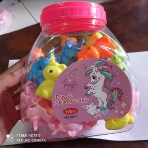 Pensil warna warni kuda poni 40 pcs ( 1 toples)
