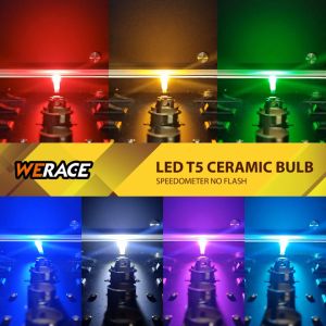 WERACE LED T5 Ceramic Bulb Lampu Speedo Speedometer No Flash Tidak Kedip