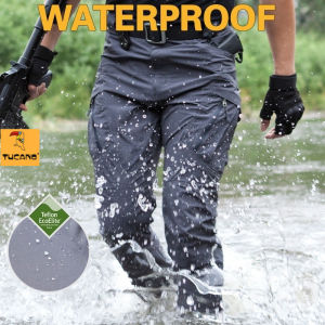 FUGUINIAO Mens X9 Waterproof Tactical Cargo Pants for manCasual six pocket Pants comfortable popular Lightweight pants