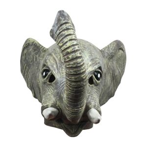 Funny Elephant Animal Headwear Mask for Party Latex Headpiece Cute Costume Accessory for Halloween Performance Magic Show