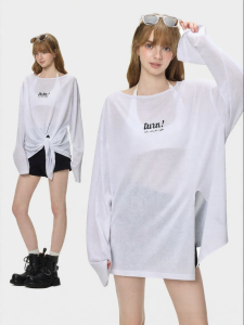 Turn Signal | Fashion Korean Style UV Protection Long Sleeve Thin Loose T-Shirt