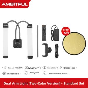AMBITFUL | Photography Fill Light LED Dual Arm Light