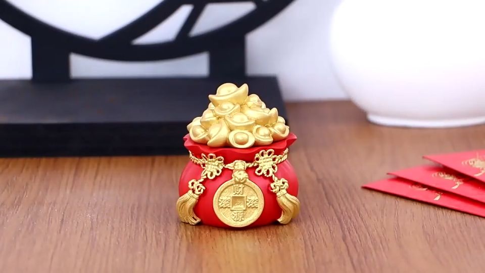 [HÓA TỐC] Hũ đựng muối gạo thần tài hũ gạo muối cầu tài cầu lộc trang trí bàn thờ SẴN HÀNG