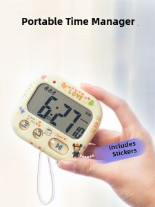 Study Timer Alarm Clock Dual-Purpose Student Children Learning Vibration Reminder Popular Time Manager Kitchen Cooking Tools