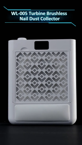 WL-005 เครื่องดูดฝุ่นเล็บแบบไร้แปรงถ่านพร้อมตัวกรองแบบใช้ซ้ำได้ 2 ตัว เครื่องดูดฝุ่นเล็บแบบมืออาชีพสำหรับร้านทำเล็บ
