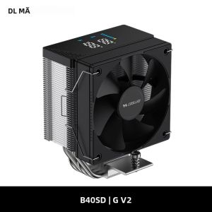 Tản Nhiệt CPU COOLLEO B40S DIG 4 Heat Pipes Với Màn Hình Hiển Thị Nhiệt Độ Thông Minh Bộ Tản Nhiệt 200W Cho LGA1700 115X AM4 AM5 - Tản Nhiệt Không Khí