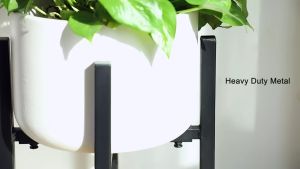 Nordic Iron Plant Flower Rack Adjustable Flower Pot Holder Metal Plant Rack Suitable For Living Room/Outdoor Balcony (Excluding Flower Pots)