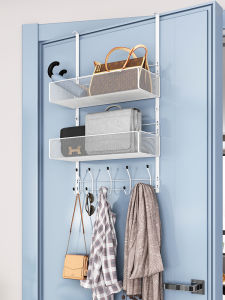 Punch-Free Door Hook Clothes Rack Storage Rack Doorway Entrance Bedroom Door Upper Handy Gadget Clothes Rack Room
