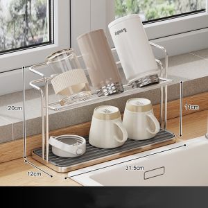 other | Cup Storage Rack Indoor Living Room Storage Rack Storing Kitchen Utensils Household Storage Rack Convenient Storage Cups Bowls