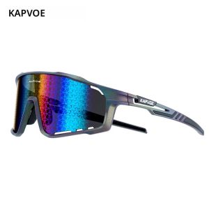 Kapvoe แฟชั่นแว่นตากันแดดสําหรับชาย Cool ขี่จักรยานแว่นตา MTB ขี่สเก็ต UV400 แว่นตาตกปลาชายหญิงจักรยานจักรยานแว่นตา