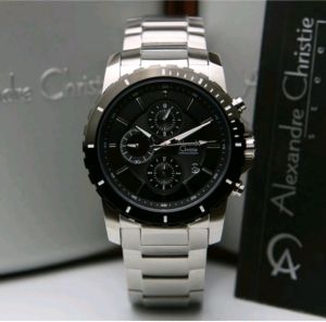 ALEXANDRE CHRISTIE 6141 Chronograph Jam Tangan Wanita Rantai Original Garansi Resmi 1 Tahun