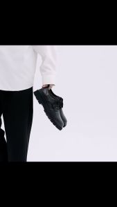 DBPLO SHOES: British Black Leather Business Formal Shoes for Men Casual Oxfords & Lace-Ups Shoes