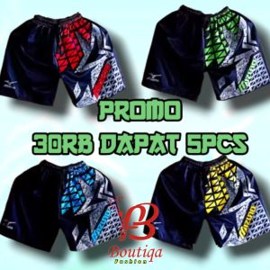 [promo 30rb dapat 5pcs] Celana Dakam Boxer Mizuno star motif  Pria Wanita anak-anak olahraga  volly Bulu tangkis futsal joging santay Termurah