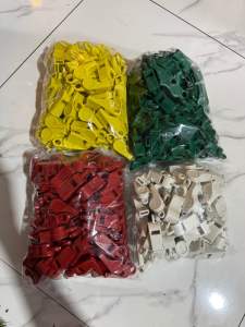 Isi 20 pcs Peluit Warna Merah Hijau Kuning Putih