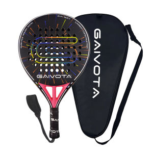 GAIVOTA 2026 New Womens Red PX30 Attack Racket Padel Tennis Racket Carbon Fiber Rough Surface Treatment Rotating Outdoor Sports