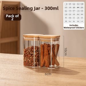 SHENGHUOXUANYAN | High Borosilicate Sealed Spice Bottle
