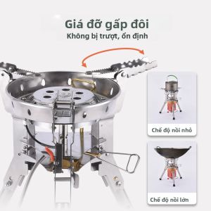 Bếp Ga Cắm Trại Công Suất Cao BRS-69 Rampage Chống Gió Di Động Bằng Hợp Kim Nhôm Sử Dụng Gas Propane Có Bộ Phận Đánh Lửa