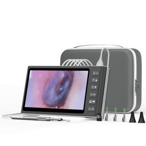 Camera Nội Soi Làm Sạch Tai Màn Hình IPS 7 Inch Với Đèn LED Dụng Cụ Lấy Ráy Tai Bằng Thìa Video 3.9MM Kèm Thẻ Nhớ TF Và Hộp Đựng