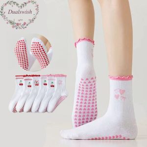 Womens Cartoon Yoga Socks Summer Breathable Sweat Absorbing Anti Slip Yoga Pilates Fitness Sports Fashion Yoga Socks